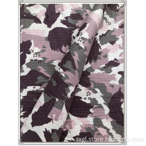 Cotton Spandex Ripstop Print Fabric